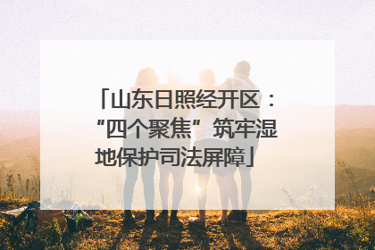 山东日照经开区：“四个聚焦”筑牢湿地保护司法屏障