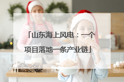 山东海上风电：一个项目落地一条产业链