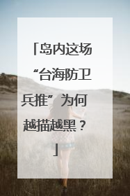岛内这场“台海防卫兵推”为何越描越黑？