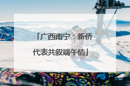 广西南宁：新侨代表共叙端午情