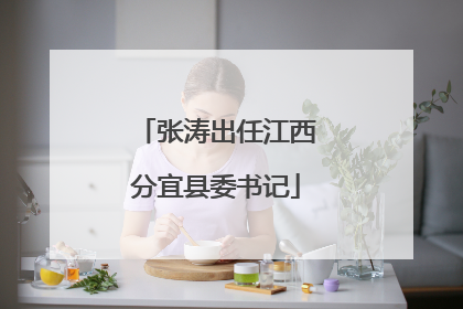 张涛出任江西分宜县委书记