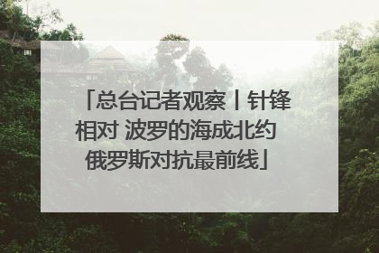 总台记者观察丨针锋相对 波罗的海成北约俄罗斯对抗最前线