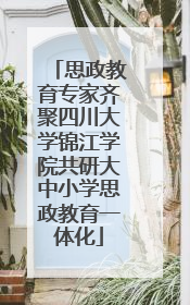 思政教育专家齐聚四川大学锦江学院共研大中小学思政教育一体化