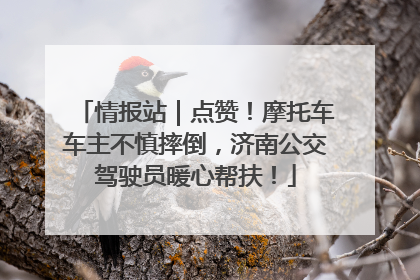 情报站｜点赞！摩托车车主不慎摔倒，济南公交驾驶员暖心帮扶！