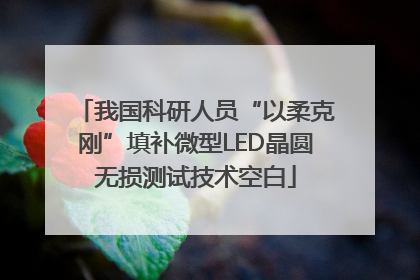 我国科研人员“以柔克刚”填补微型LED晶圆无损测试技术空白