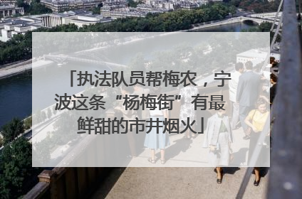 执法队员帮梅农，宁波这条“杨梅街”有最鲜甜的市井烟火