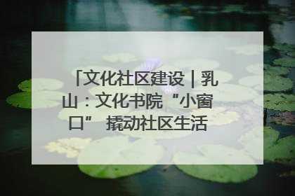 文化社区建设｜乳山：文化书院“小窗口” 撬动社区生活“大幸福”