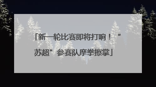 新一轮比赛即将打响！“苏超”参赛队摩拳擦掌