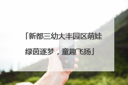 新都三幼大丰园区萌娃绿茵逐梦，童趣飞扬