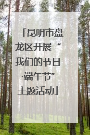 昆明市盘龙区开展“我们的节日·端午节”主题活动