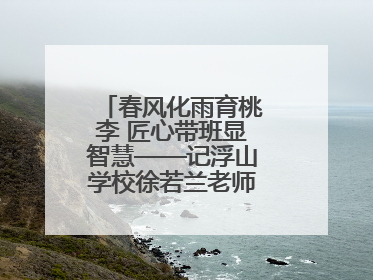春风化雨育桃李 匠心带班显智慧——记浮山学校徐若兰老师的育人之路