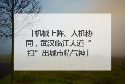 机械上阵、人机协同，武汉临江大道“扫”出城市精气神