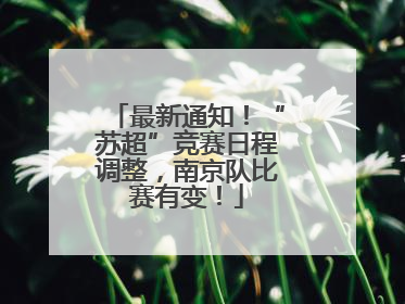 最新通知！“苏超”竞赛日程调整，南京队比赛有变！
