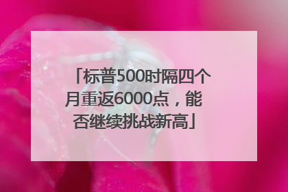 标普500时隔四个月重返6000点，能否继续挑战新高