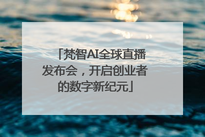 梵智AI全球直播发布会，开启创业者的数字新纪元