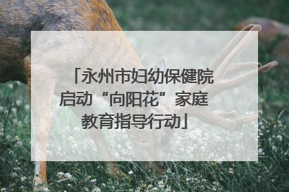 永州市妇幼保健院启动“向阳花”家庭教育指导行动