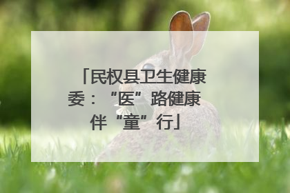 民权县卫生健康委：“医”路健康伴“童”行