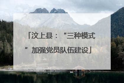 汶上县：“三种模式”加强党员队伍建设