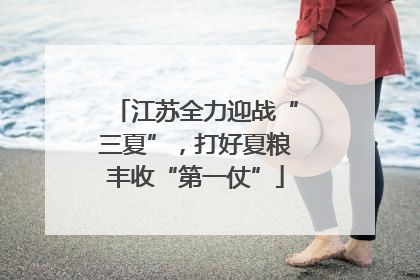 江苏全力迎战“三夏”，打好夏粮丰收“第一仗”