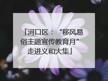 河口区：“移风易俗主题宣传教育月”走进义和大集