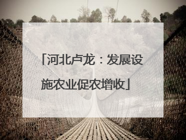 河北卢龙：发展设施农业促农增收