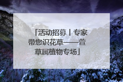活动招募丨专家带您识花草——萱草属植物专场