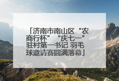 济南市南山区“农商行杯”“庆七一”驻村第一书记 羽毛球邀请赛圆满落幕