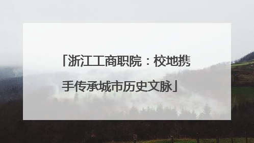 浙江工商职院：校地携手传承城市历史文脉
