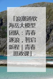 浪潮通软海岳大模型团队：青春逐浪，智启新程｜青春思政课