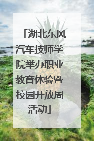 湖北东风汽车技师学院举办职业教育体验暨校园开放周活动