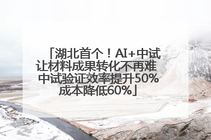 湖北首个！AI+中试让材料成果转化不再难 中试验证效率提升50%成本降低60%