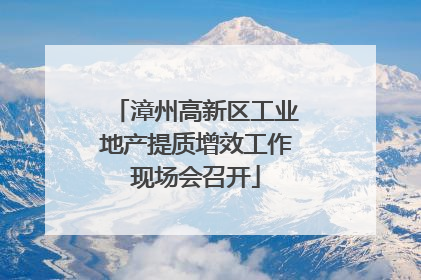 漳州高新区工业地产提质增效工作现场会召开