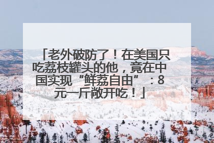 老外破防了！在美国只吃荔枝罐头的他，竟在中国实现“鲜荔自由”：8元一斤敞开吃！
