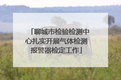聊城市检验检测中心扎实开展气体检测报警器检定工作