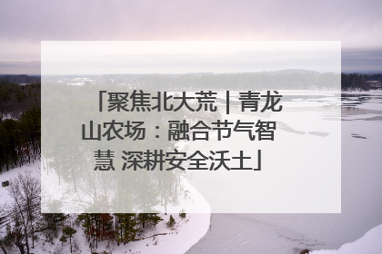 聚焦北大荒｜青龙山农场：融合节气智慧 深耕安全沃土
