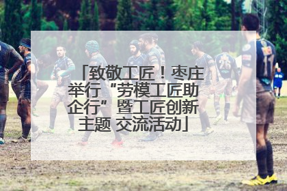 致敬工匠！枣庄举行“劳模工匠助企行”暨工匠创新主题 交流活动