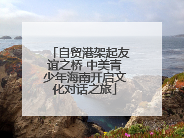 自贸港架起友谊之桥 中美青少年海南开启文化对话之旅