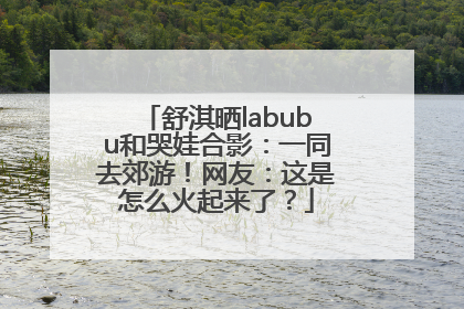 舒淇晒labubu和哭娃合影：一同去郊游！网友：这是怎么火起来了？
