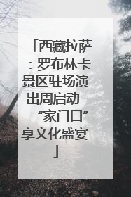 西藏拉萨：罗布林卡景区驻场演出周启动 “家门口”享文化盛宴