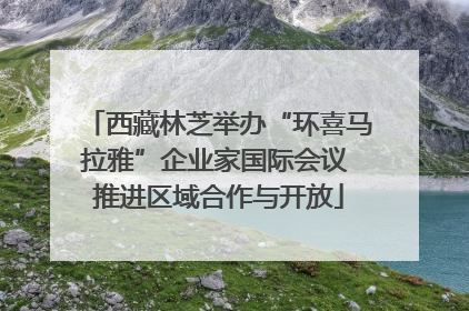 西藏林芝举办“环喜马拉雅”企业家国际会议 推进区域合作与开放