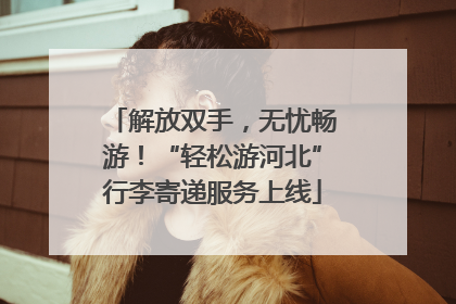 解放双手，无忧畅游！“轻松游河北”行李寄递服务上线