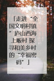 走进“全国文明村镇”庐山西海上畈村 探寻和美乡村的“幸福密码”