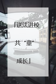 送法进校 共“童”成长