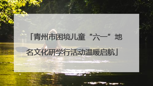 青州市困境儿童“六一”地名文化研学行活动温暖启航