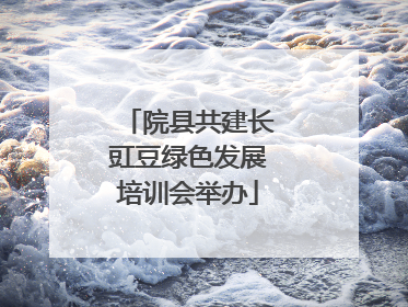 院县共建长豇豆绿色发展培训会举办