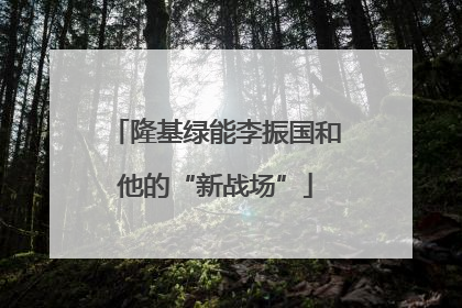 隆基绿能李振国和他的“新战场”