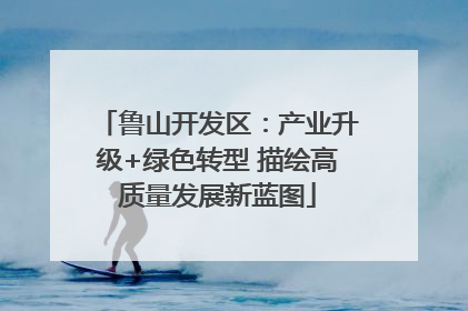 鲁山开发区：产业升级+绿色转型 描绘高质量发展新蓝图