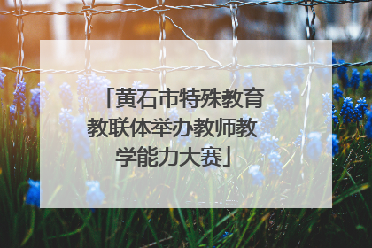 黄石市特殊教育教联体举办教师教学能力大赛