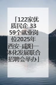 122家优质民企 3359个就业岗位2025年西安-咸阳一体化发展联合招聘会举办