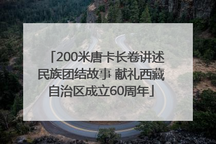 200米唐卡长卷讲述民族团结故事 献礼西藏自治区成立60周年